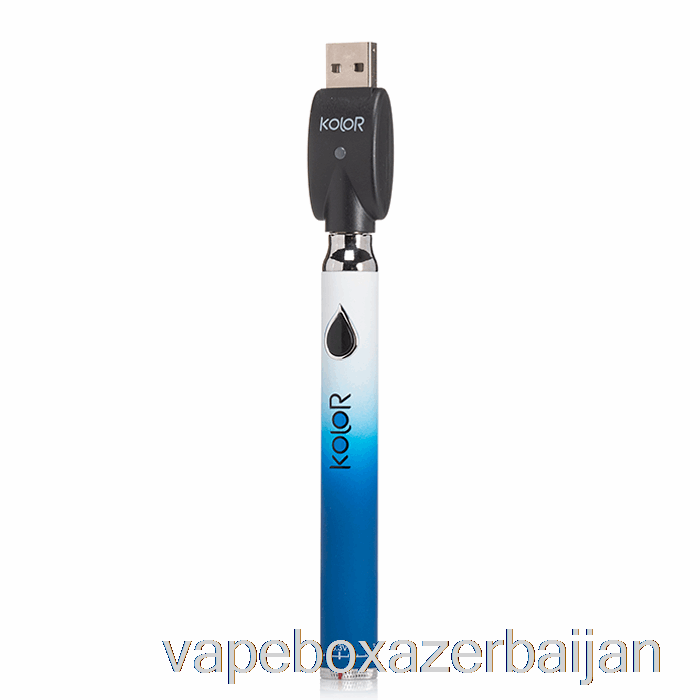 Vape Box Azerbaijan Leaf Buddi Kolor Twist Slim 650mAh Battery Blue
